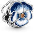 Pandora Blue Pansy Flower Charm (790777C02)