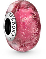 Pandora 798872C00 Silber Bead-Charm Welliges Pink Muranoglas