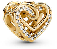 Pandora 769270C01 Charm Funkelndes Verschlungenes Herz Goldfarben