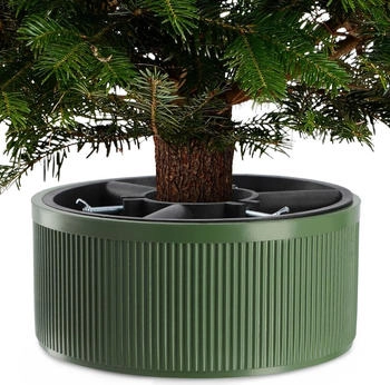 Kadax Andel Weihnachtsbaumständer grün recycelter Kunststoff Baumhöhe bis 150 cm