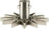 House Doctor Christmas tree stand, Star, Silver finish (Ph0081)