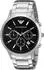 Edelstahl, schwarz, silberfarben: Emporio Armani Renato Chronograph 43 mm