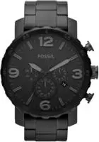 Fossil JR1401, Fossil Nate (Analoguhr, Chronograph, 50 mm) (JR1401) Schwarz