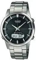 Casio Funk Funkchronograph Solaruhr, Armbanduhr, Herrenuhr, Funkuhr, Titanarmband,