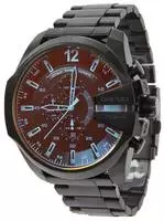 Diesel DZ4318 Mega Quartz Edelstahl Herrenuhr Schwarz Herren