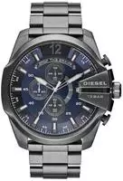 Diesel DZ4329 Mega Chief Chronograph Blau Zifferblatt Gunmetal Ion-plated Herrenuhr