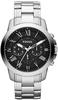 Fossil FS4736, Fossil Grant (Analoguhr, Chronograph, 44 mm) Silber