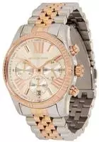Stylische Damenuhr der Marke Michael Kors in Silber und Gold. Die Uhr hat ein