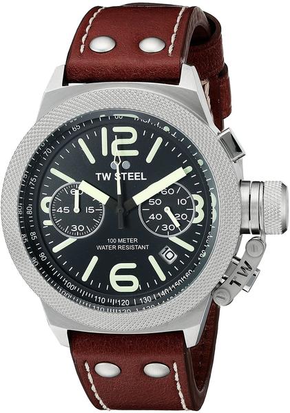 TW Steel TW-Steel CS23 Canteen Leather Chronograph 45mm 10ATM
