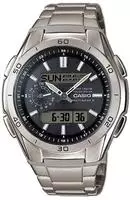 Casio Funk Funkchronograph Solaruhr,Armbanduhr,Herren,Digitaluhr,Titanarmband, bis10
