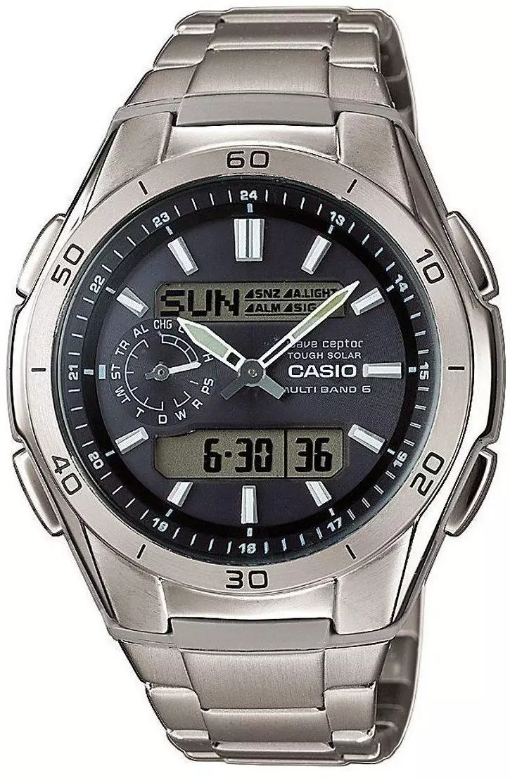 Wva M650d Casio Solar Funk Uhren Casio HerrenArmbanduhr