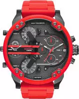 Diesel Herren Daddy 2.0 Chronograph Uhr DZ7370 Rot