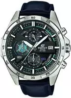 Chronograph CASIO EDIFICE, schwarz (blau, schwarz), Armbanduhren, Herren,