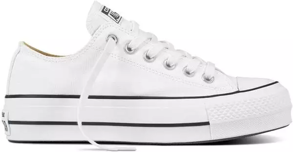 Converse 560251C Weiss niedrige Schuhe Plattform Turnschuhe