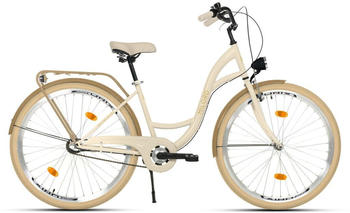 Milord Bikes Komfort Fahrrad 28" creme/braun