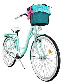 Milord Bikes Comfort Bicycle With Basket Women's Bicycle Retro 1-speed