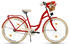 Milord Bikes Comfort Bicycle With Basket, Women's Bicycle 1-speed (Red)