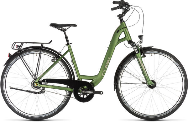 Cube Town Pro Easy Entry GreennSilver 49cm (28