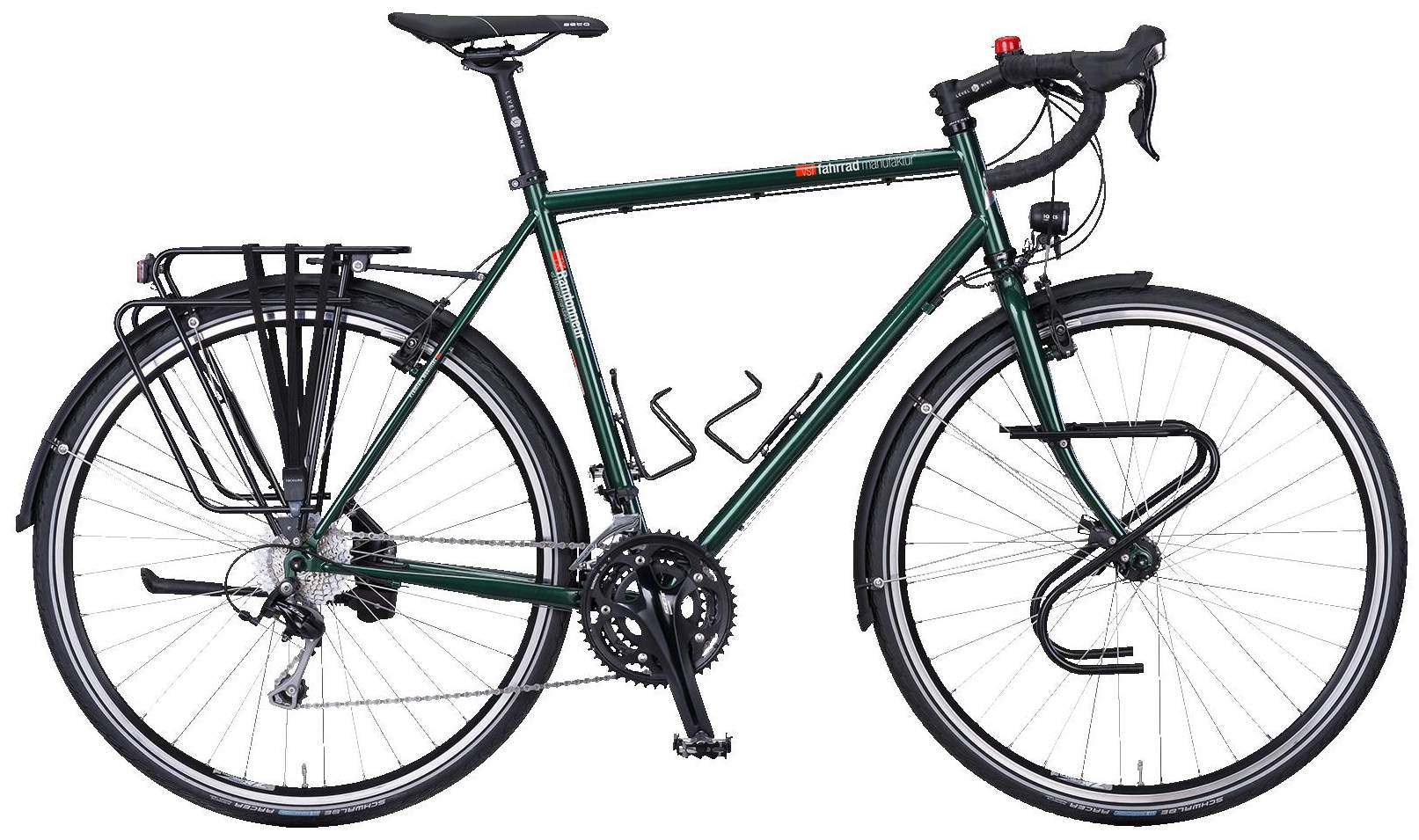 vsf fahrradmanufaktur TX-Randonneur Diamant Shimano 105 30-Gang smaragd  57cm (28") 2019 Tourenräder Test Testbericht.de-Note: 90/100 vom (März 2023)