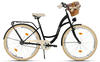 Milord Bikes Komfort Fahrrad mit Weidenkorb 26