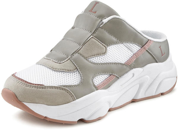 Lascana Slip-On Sneaker Chunky Sohle grau weiß