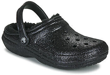 Crocs Classic Glitter Lined Clog schwarz