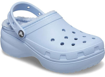Crocs Classic Platform Lined Clogs blau