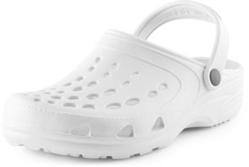 Ladeheid Leichte Eva Clogs Fersenriemen Gartenclogs Clog weiß