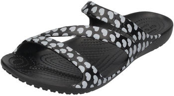 Crocs Kadee II Sandal W Clog schwarz weiß
