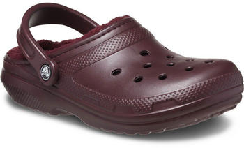 Crocs Classic Fuzz Lined Clog dark cherry