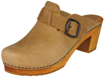 Sanita Wood-Malulo Square Open Clog Chesnut Sanita Wood-Malulo Square Open Clog Chesnut