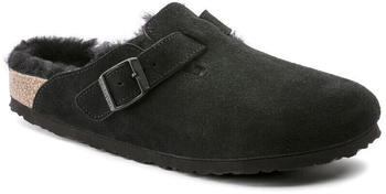 Birkenstock Boston Suede Lamb Fur black Birkenstock Boston Suede Lamb Fur black