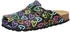 Lico Clog Bioline Print schwarz
