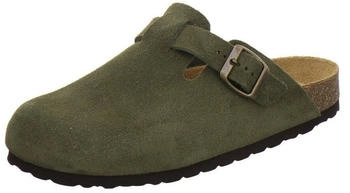 AFS Clogs Damen Leder geschlossen moos nubuk