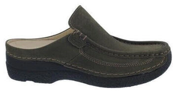 Wolky Roll Slide Clog Antique nubuck pesto grün 0620213-709