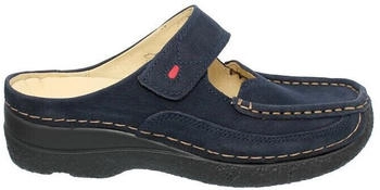 Wolky Roll-Slipper Antique nubuck blau schwarz 0622713-800