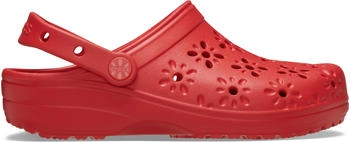 Crocs Classic Floral Cut-Out Clog kirschrot Crocs Classic Floral Cut-Out Clog kirschrot