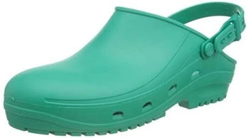 reposa MAX Clogs Hygieneclogs latexfrei bequem leicht geschlossenes Obermaterial anatomische Sohle SRC-Sohle grün