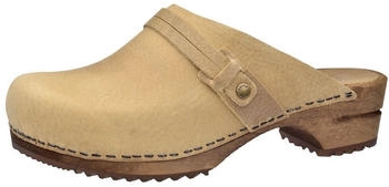 Sanita Ursana offene Clogs hellbraun