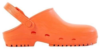 reposa MAX Clogs Hygieneclogs latexfrei bequem leicht geschlossenes Obermaterial anatomische Sohle SRC-Sohle orange
