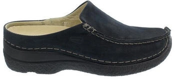 Wolky Seamy-Slide Clog oiled nubuck dunkelblau 0625016-800