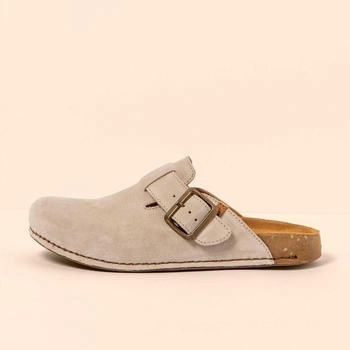 El Naturalista Holzshuhe N5796 silk suede cream balance cream
