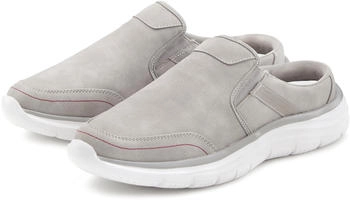 John Devin Sabot Slip-On Sneaker Clog Pantolette Schlappen hellgrau vegan