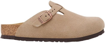Birkenstock Kinder Boston BS Suede Leather Hausschuhe taupe