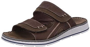 Rohde Pantoletten Clogs Leder Klettverschluss brunello 5984