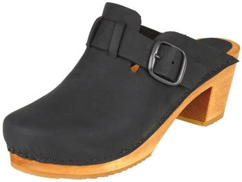 Sanita Wood Malulo Square Clog schwarz Sanita Wood Malulo Square Clog schwarz