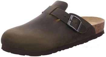 Rohde Pantolette Clog Leder Schnalle robust kombifreundlich Alba 6073 grün