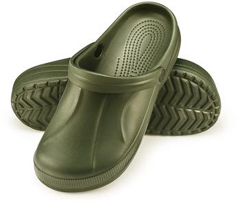 Strobl Gartenschuhe Herren Clogs Gummi Grün F06