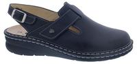 Finn Comfort Aveiro Clog, Nappaseda-Leder, schwarz, Klettverschluss und...