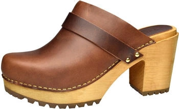 Sanita Wood-Peleni Chunk Open 470144 Damen Clog